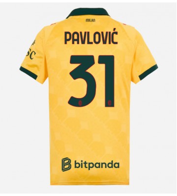AC Milan Strahinja Pavlovic #31 Tredjetrøje Dame 2025-26 Kortærmet